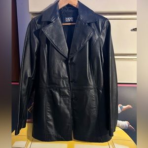 Black leather beauty